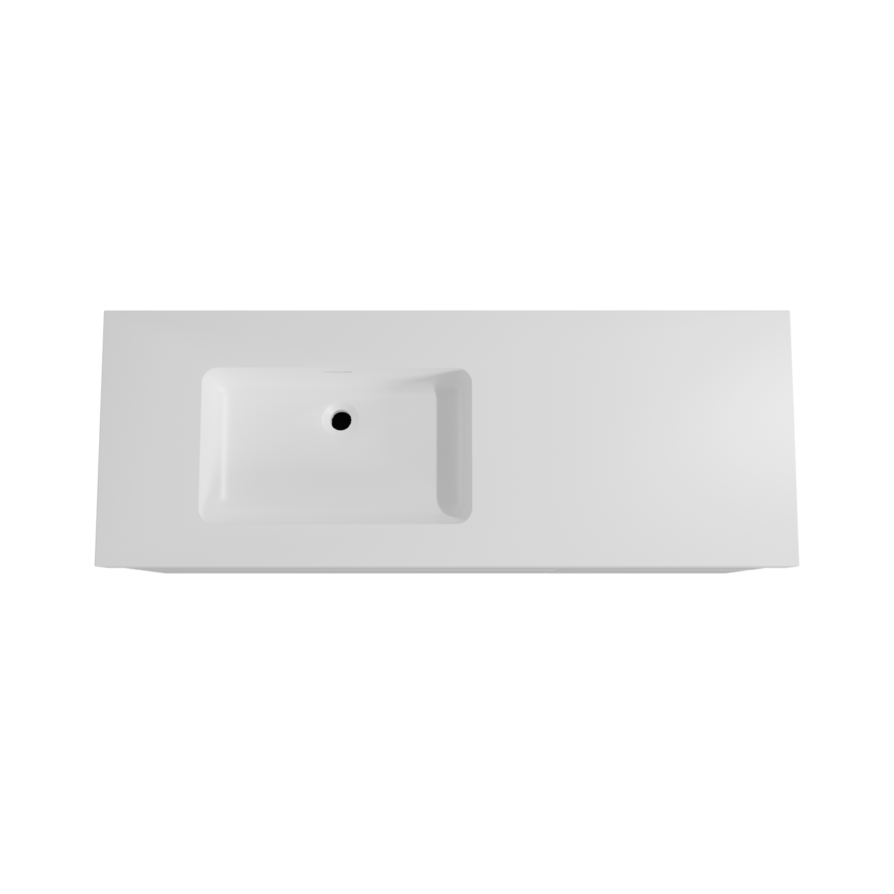 Storke Edge zwevend badmeubel 140 x 52 cm hoogglans wit met Mata High asymmetrisch linkse wastafel in solid surface mat wit