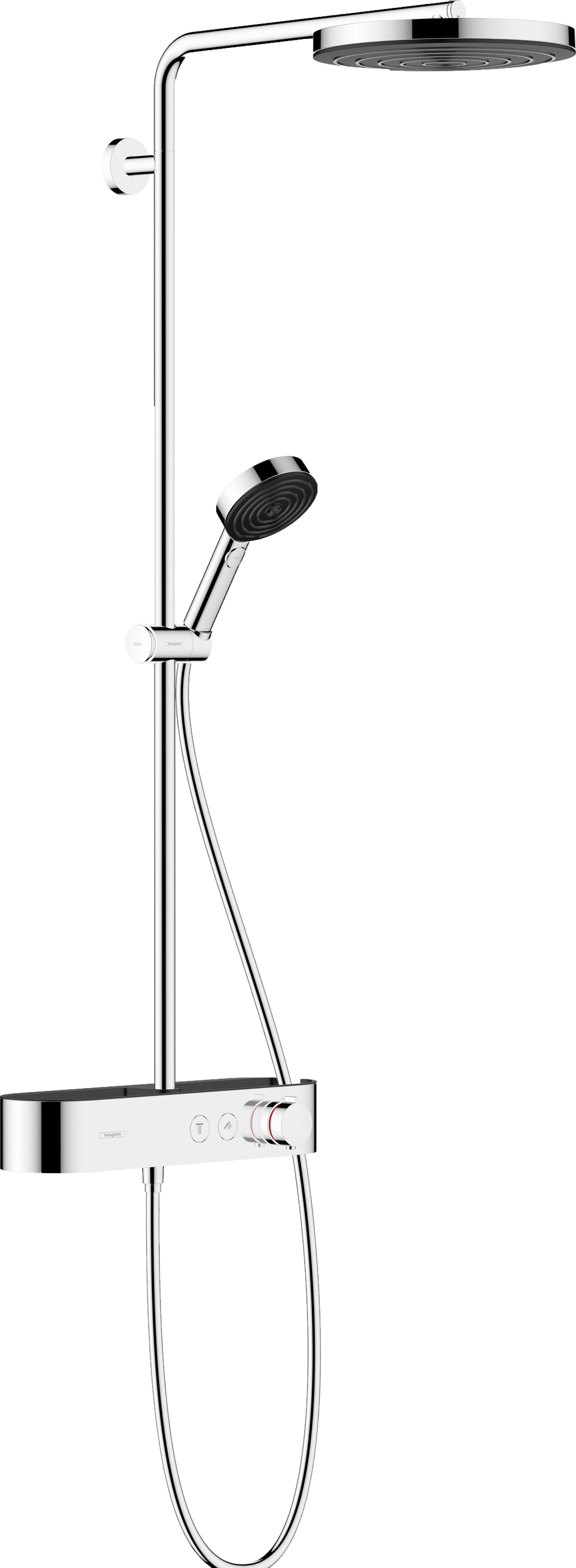 Hansgrohe Pulsify S260 thermostatische kraan regendoucheset Glanzend Chroom