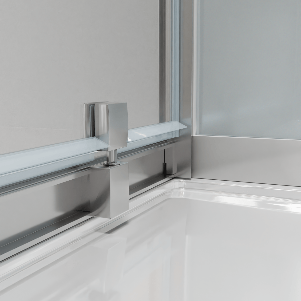 Luca Varess Talan complete douchecabine met draaideuren 90 x 90 cm helder glas mat chroom profiel