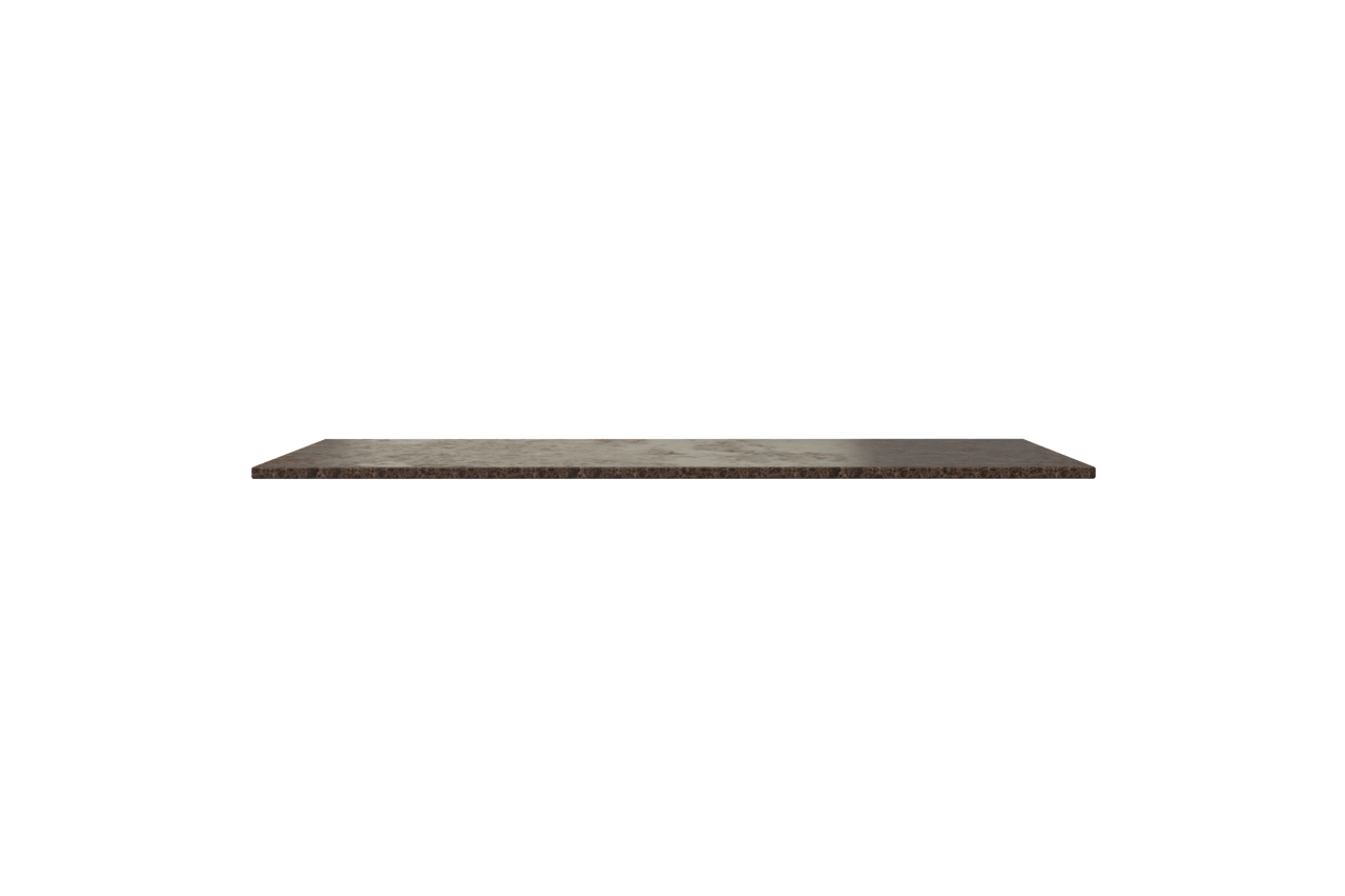 Balmani Stretto enkel of dubbel wastafelblad Dark Emperador marmer 120 x 55 cm