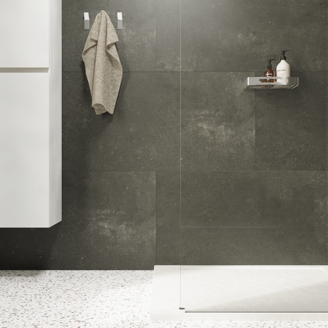 Florris Stockholm SPC wandpanelen, 4 stuks, 120 x 60 cm, Granito