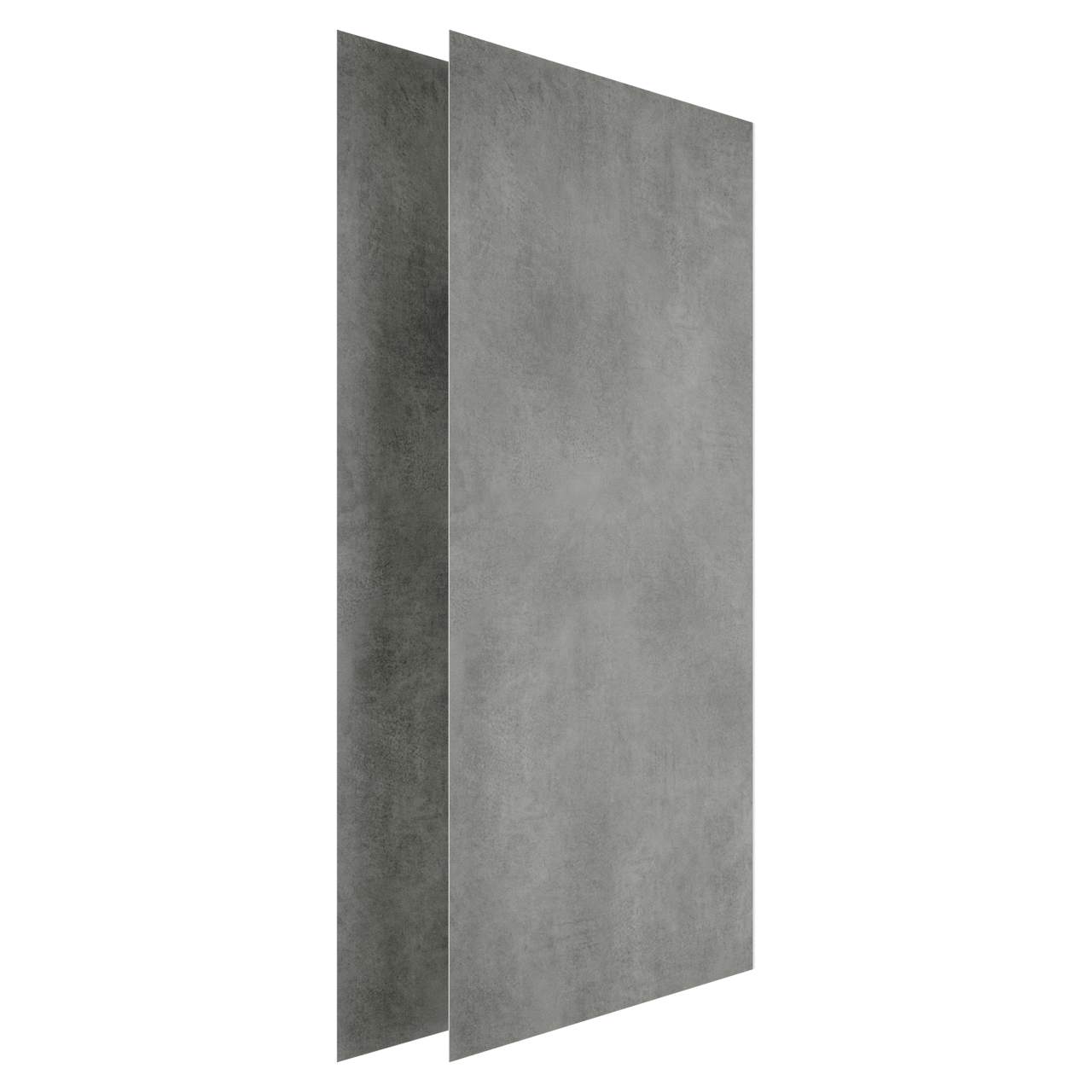 Luca Varess Groovy douchewandbekleding set 2 x 120x260 cm, SPC, Colorado Grey