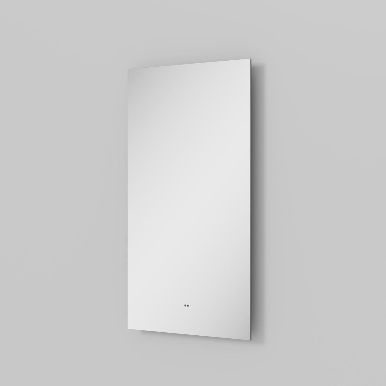 Luca Varess Luuno rechteckiger Badezimmerspiegel 45 x 90 cm mit Spiegelbeleuchtung und Anti-Beschlag Spiegelheizung