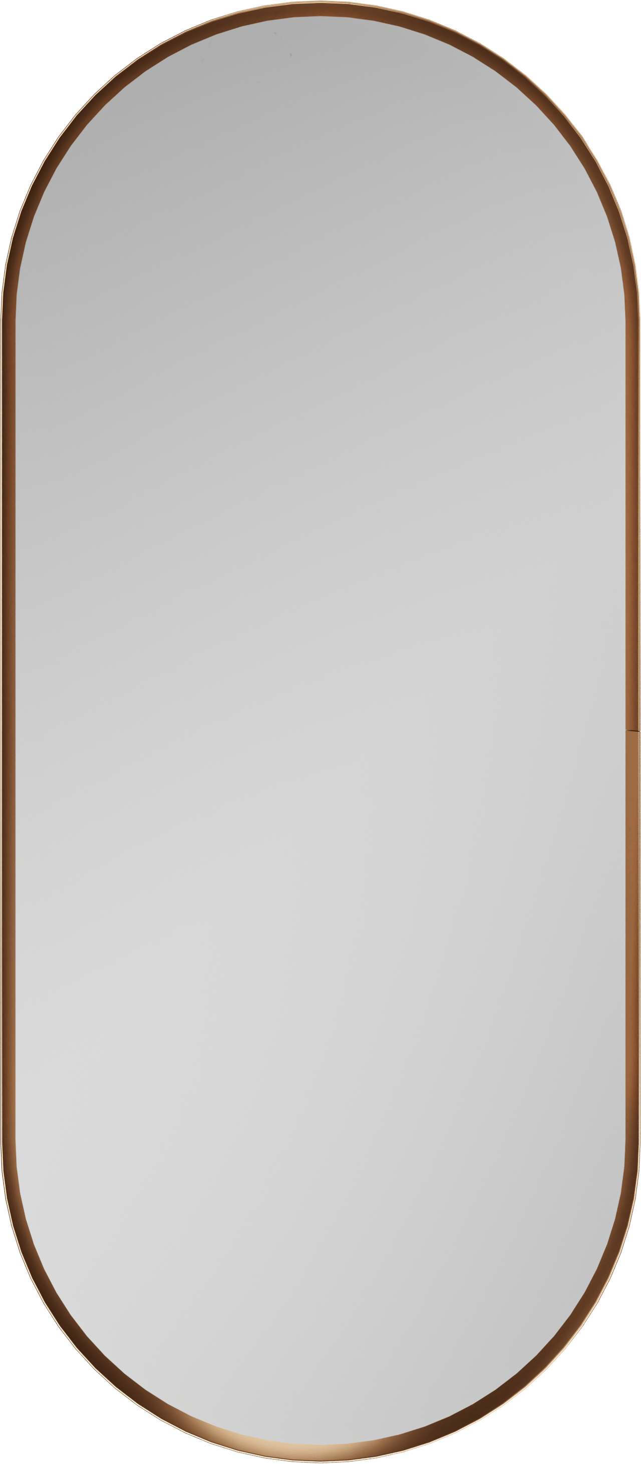 Balmani Auro Gäste-WC Spiegel: oval, Brushed Rosegold, 35 x 80 cm