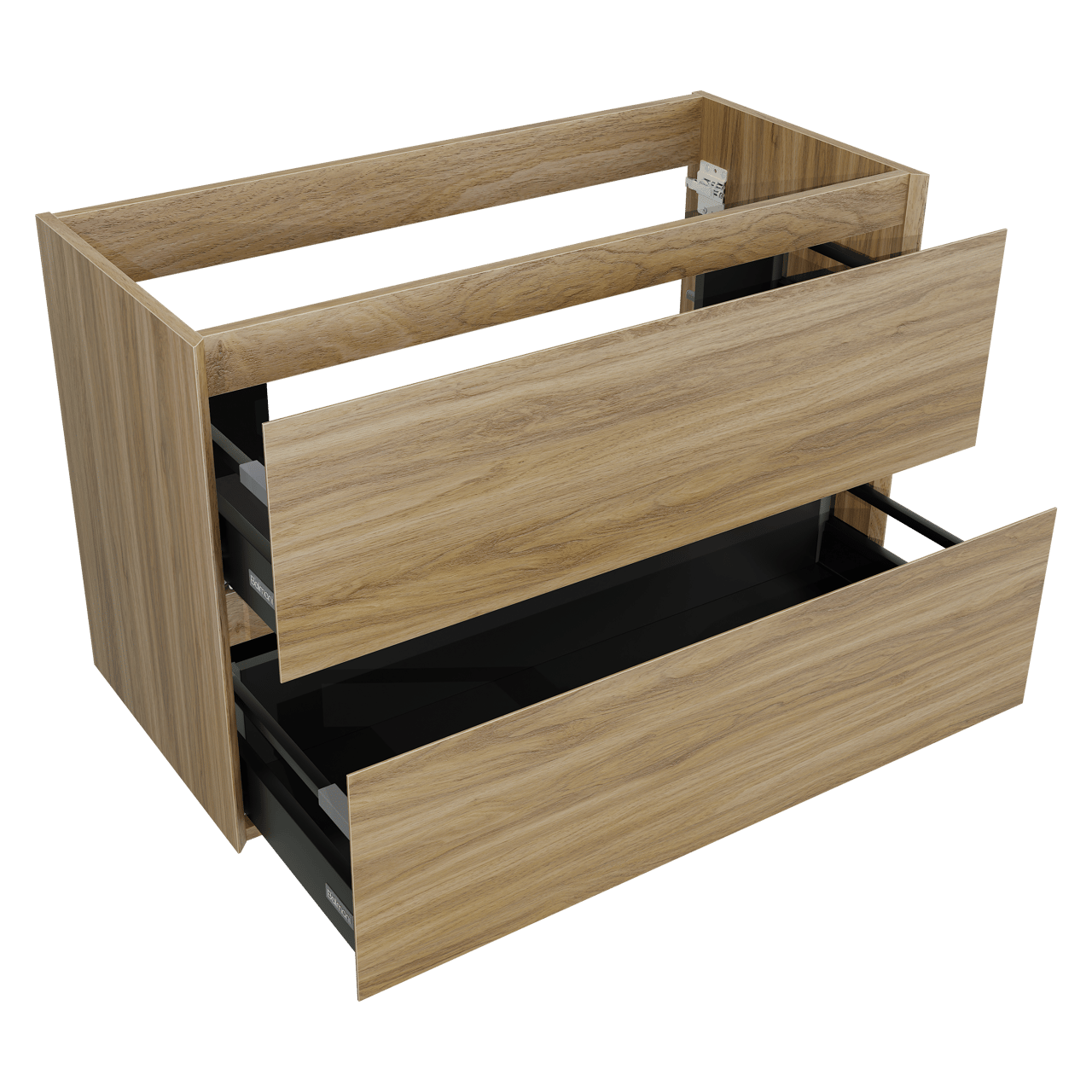 Balmani Mitra Compact zwevend wastafelonderkast 100 x 46 cm wilde eik 2 lades