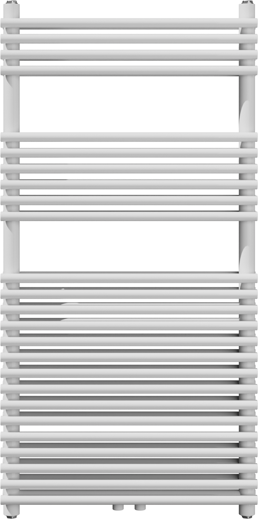 Vipera Alegria sèche-serviettes double 60 x 120 cm chauffage central Blanc Brillant raccordements latéral et central possibles 1.327W