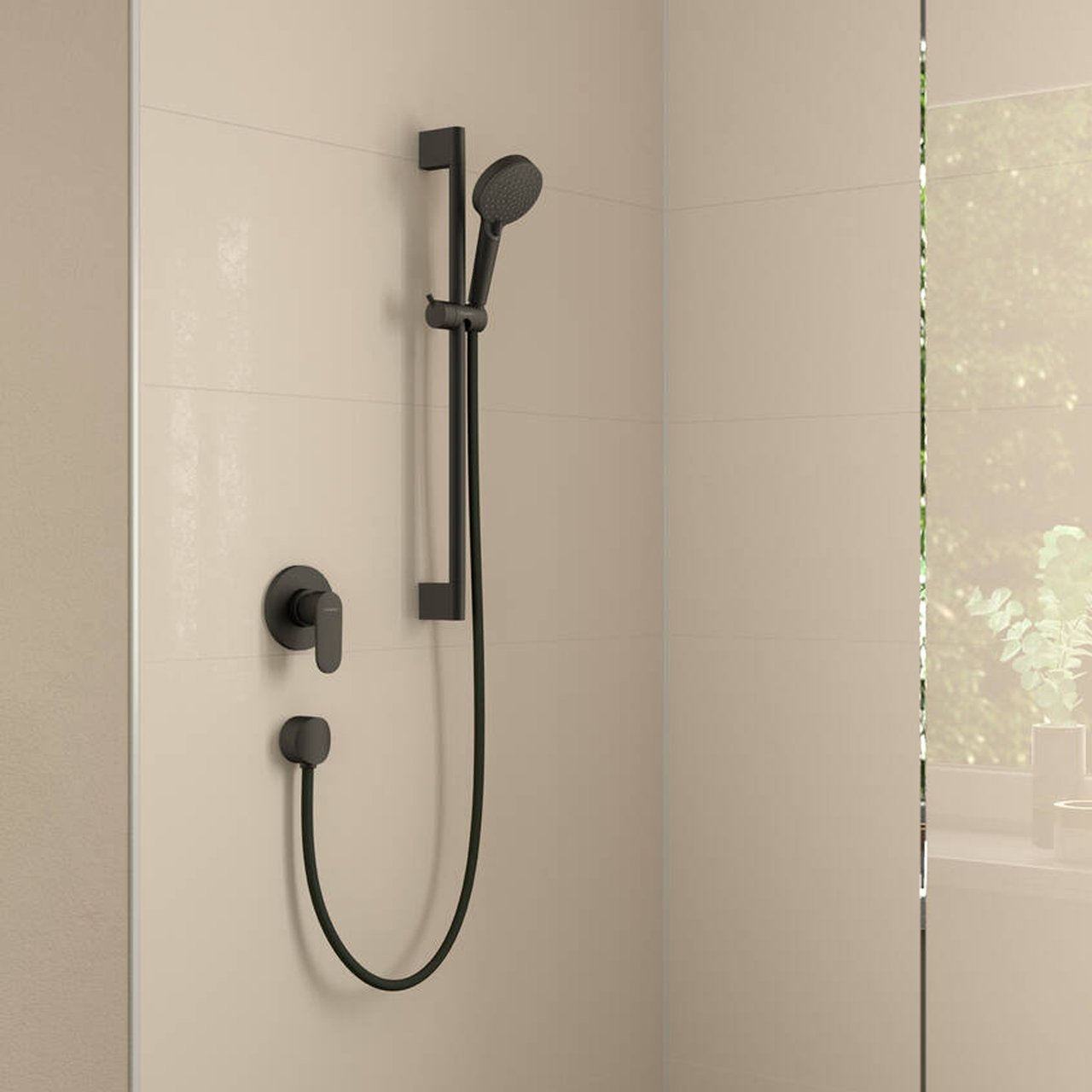 Hansgrohe FixFit S coude de raccordement 1/2" noir mat