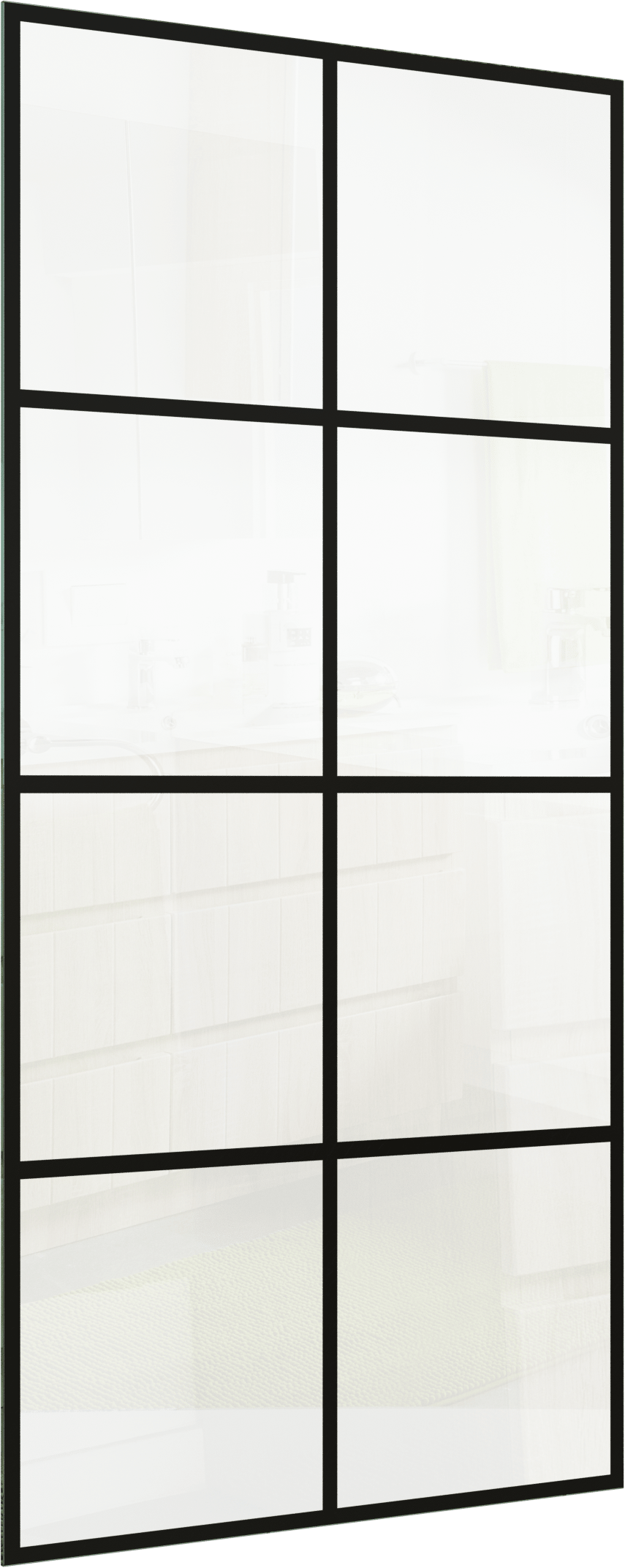 Linie Duschwand Glas: Square, 96 x 200 cm