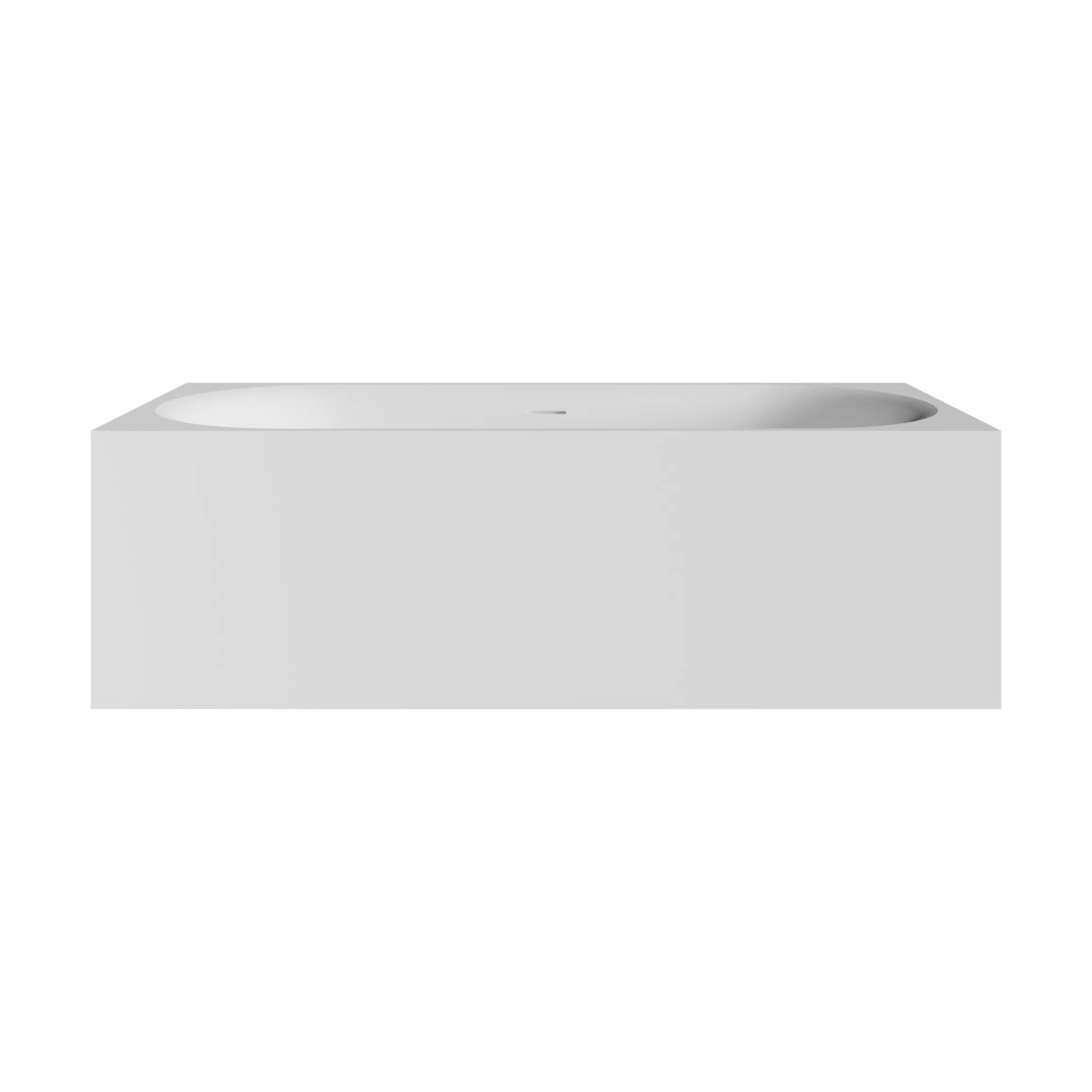 Balmani Rallanta baignoire îlot rectangulaire 180 x 80 cm Solid Surface blanc mat