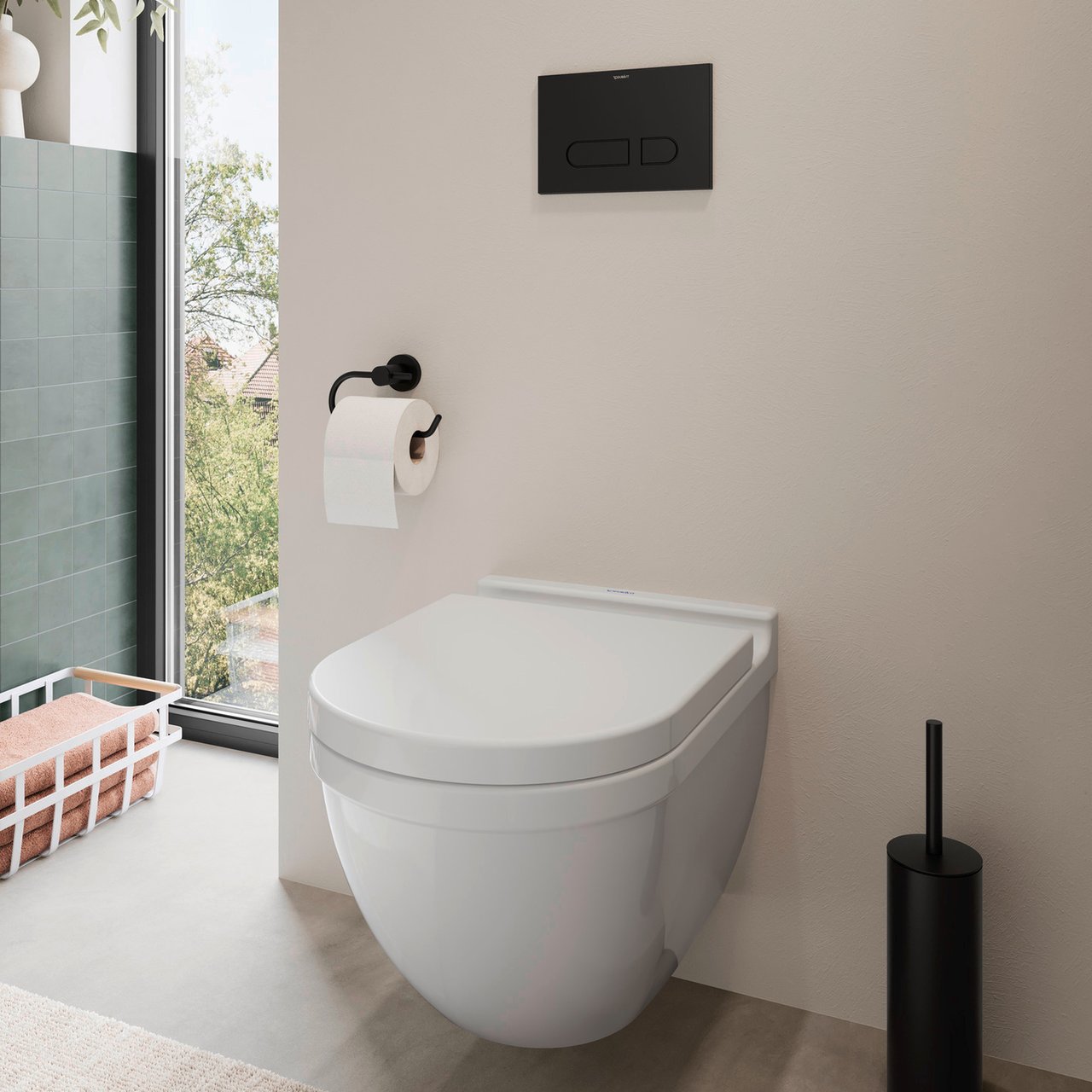 Duravit Starck 3 hangtoilet glanzend wit randloos compact