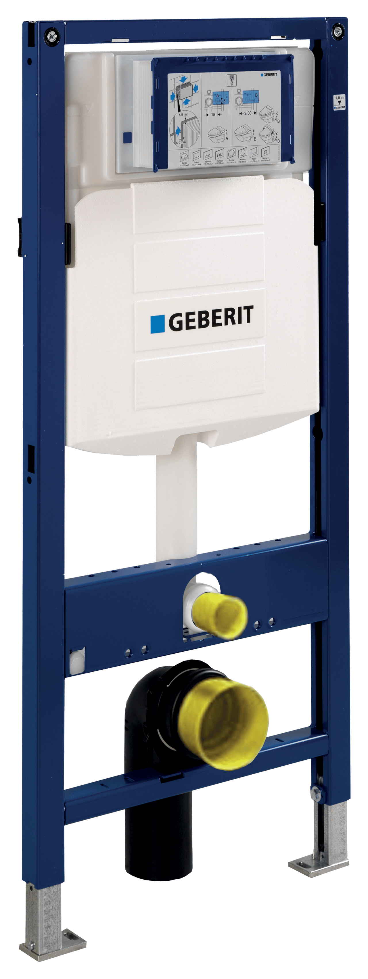 Geberit Systemfix met Sigma UP320 inbouwspoelreservoir