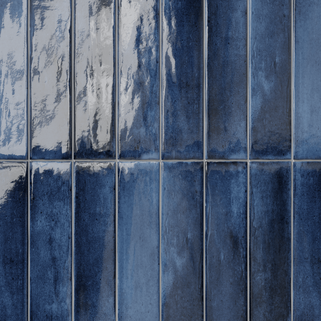 Carruzo Costa carrelage mural en céramique 34 carreaux 6x24,6cm Indigo