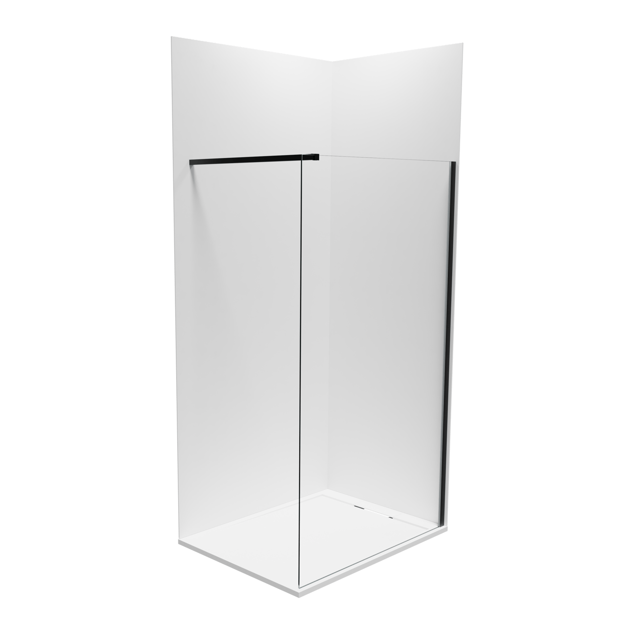Balmani Piatto panneaux muraux de douche 120 x 90 x 260 cm Solid Surface blanc mat