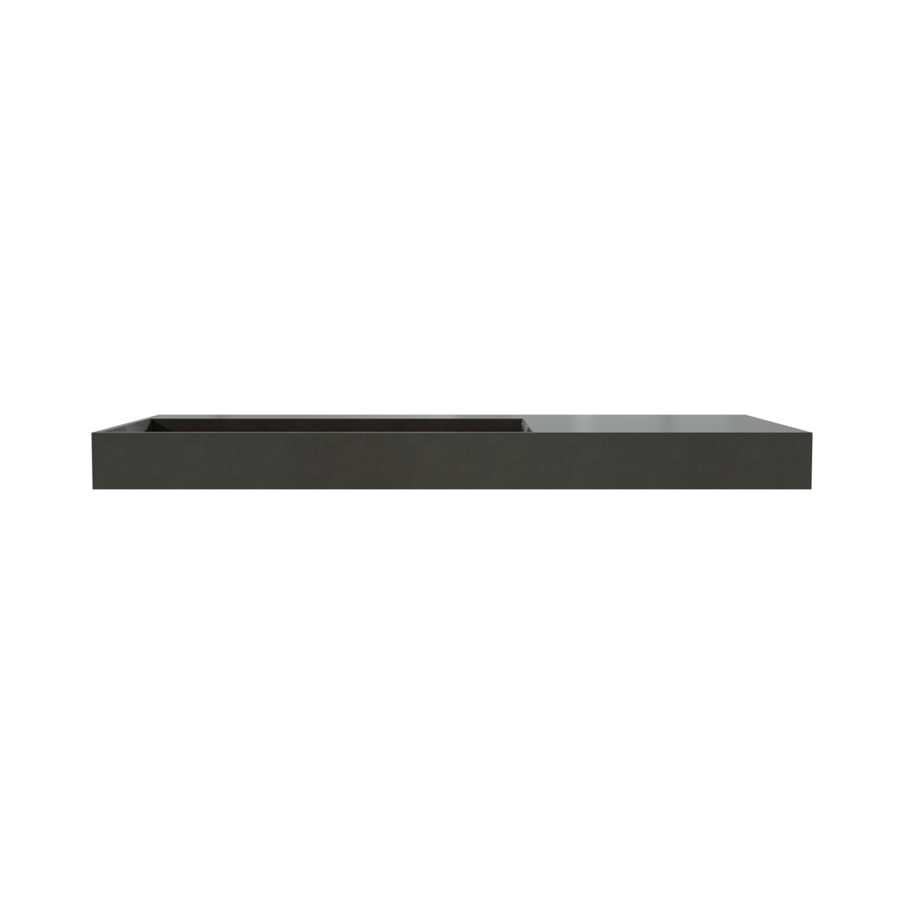 Storke jura asymmetrisch linkse wastafel mat kwarts 100 x 46 cm