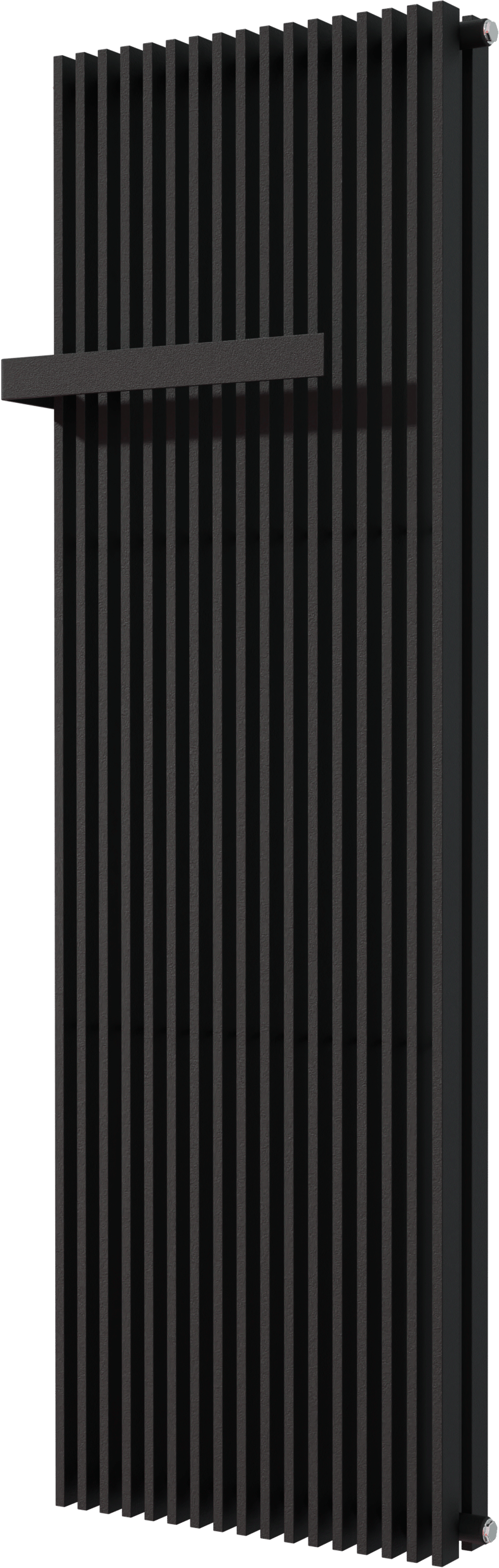 Vipera Corrason Doppelhandtuchheizkörper: 60 x 180 cm, Zentralheizung, Schwarz matt, Seiten- & Mittelanschluss, 3.081W