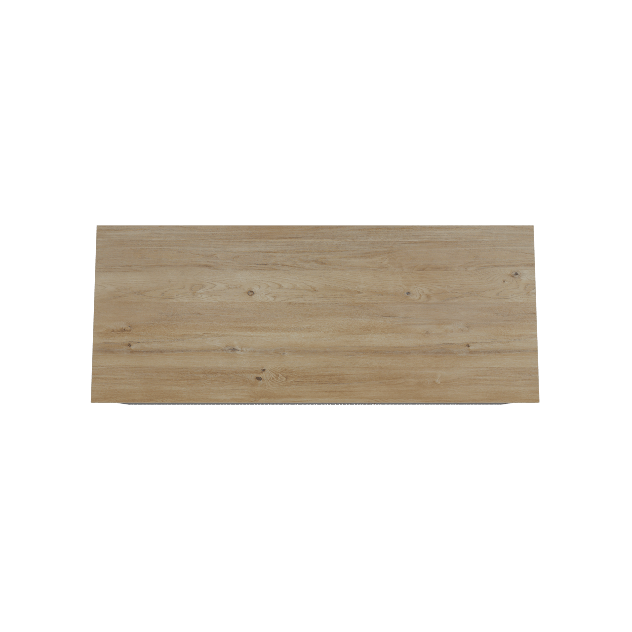 Storke Ribs zwevend badmeubel 130 x 52 cm zwart eiken met Panton enkel of dubbel wastafelblad in melamine ruw eiken, Verticale asymmetrische rechte ribbel