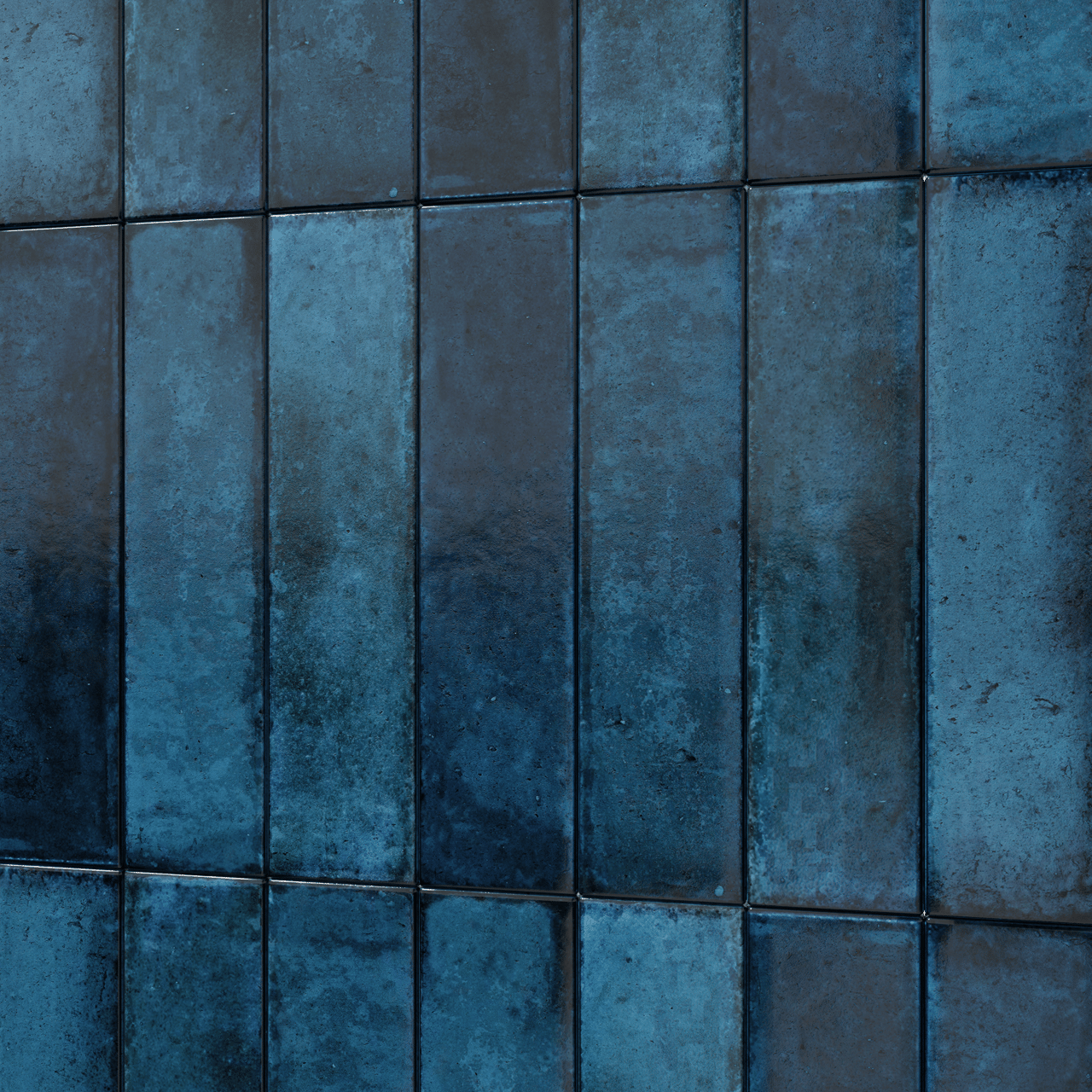 Carruzo Volcan keramische wandtegels 32 stuks 6x25cm Azul