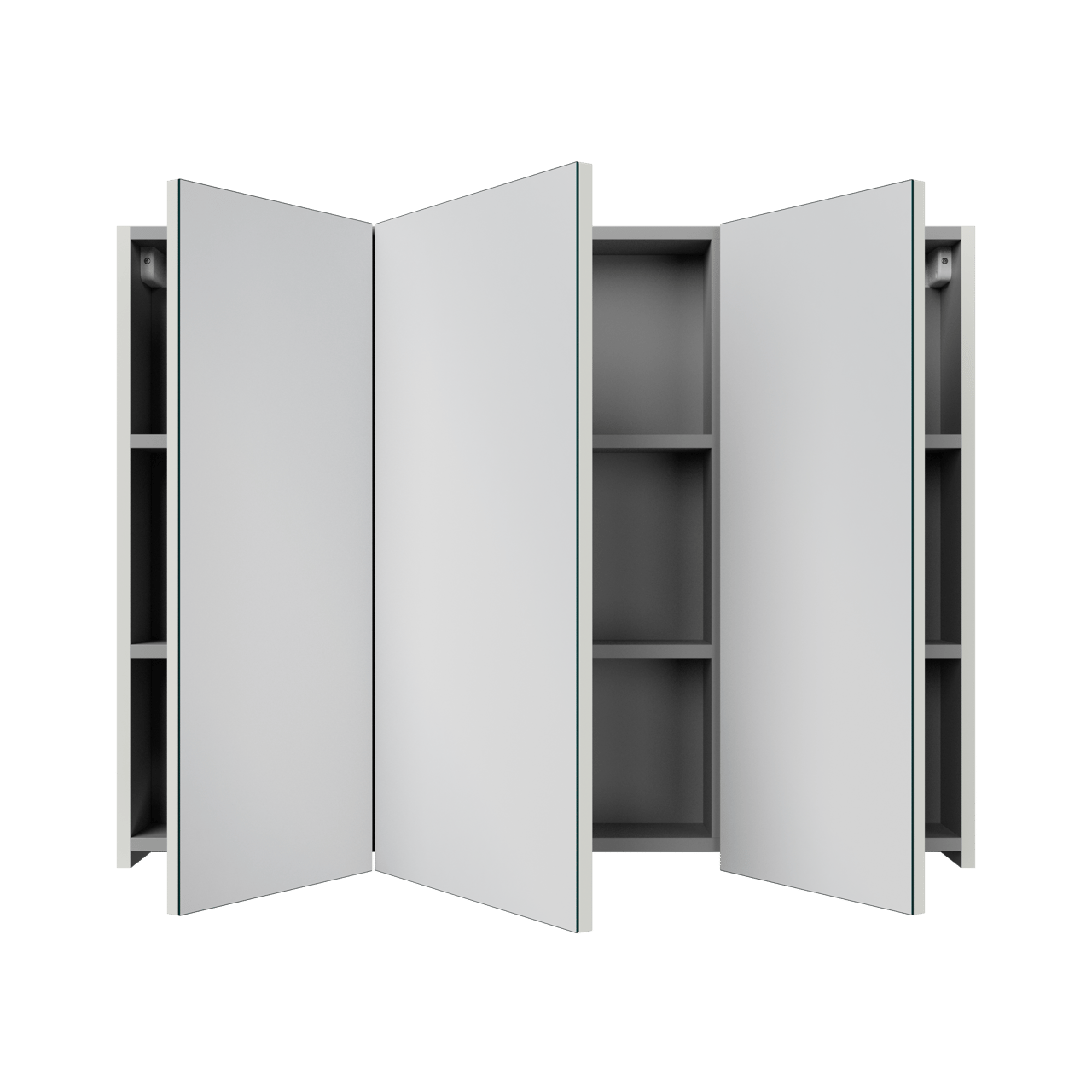 Linie Montro spiegelkast 100 x 75 cm greige