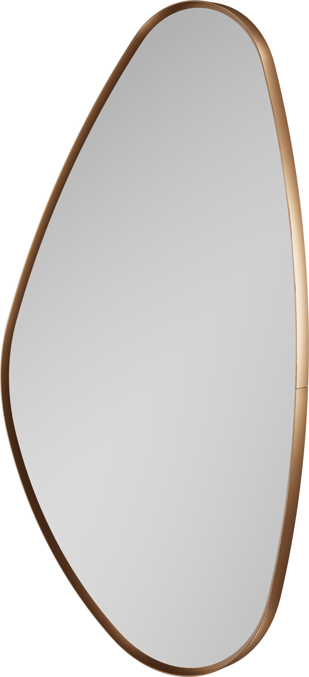Balmani Auro Gäste-WC Spiegel: organisch, Brushed Rosegold, 45 x 75 cm