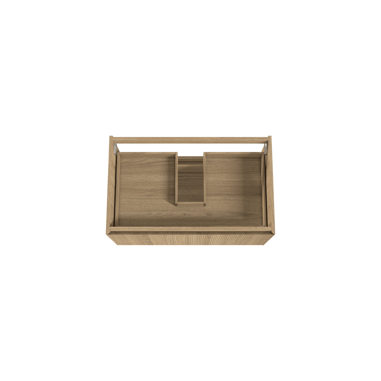 Balmani Fila by Mitra meuble sous-lavabo suspendu 90 x 55 cm placage chêne naturel 2 tiroirs