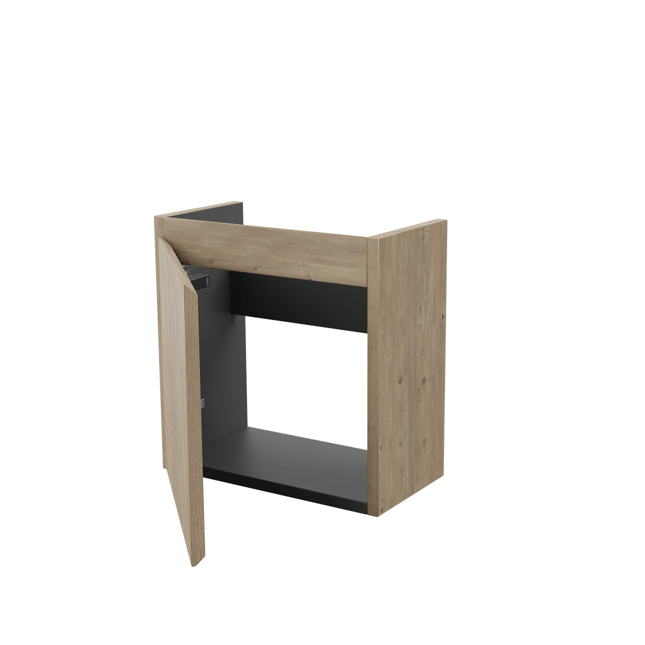 Storke Square zwevend toiletmeubelkast 40 x 22 cm ruwe eik