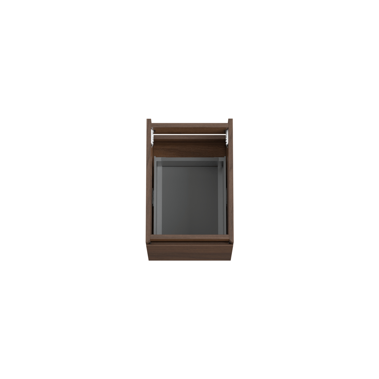 Storke Edge hängender Waschbeckenunterschrank: 35 x 52 cm, Nussbaum, 1 Schublade