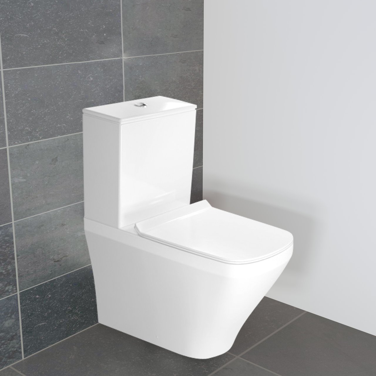 Duravit Durastyle wc à poser blanc sans abattant et réservoir brillant avec rebord