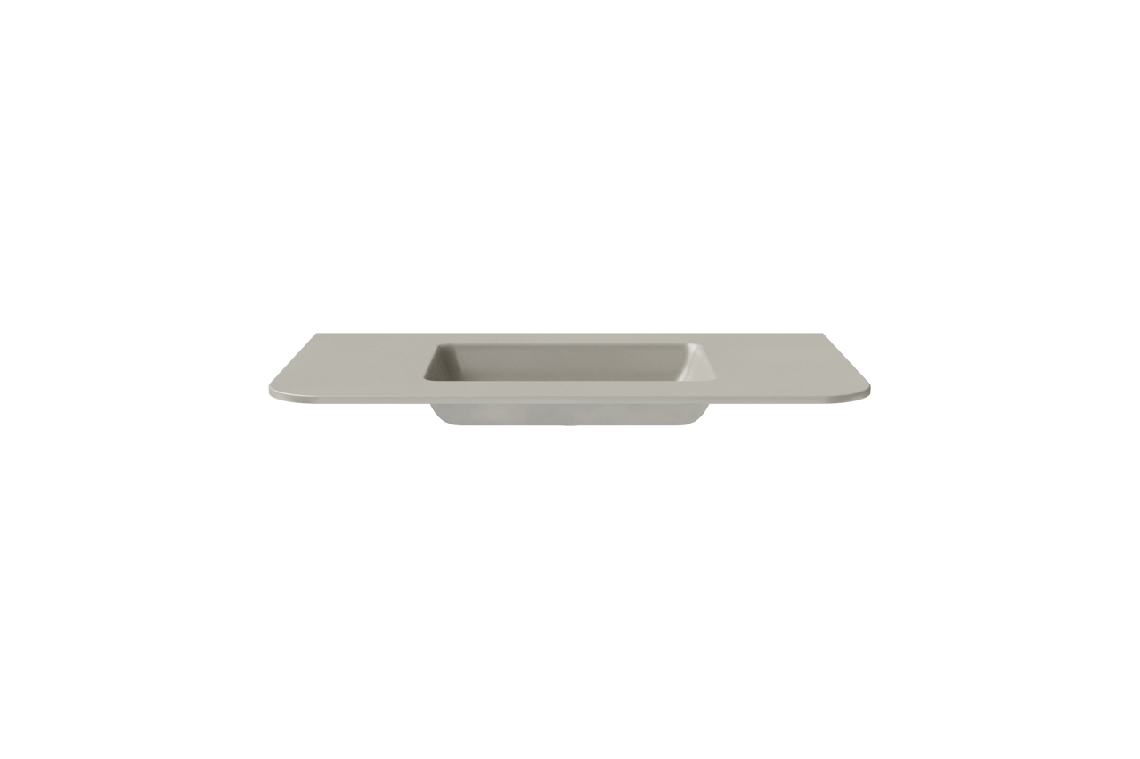 Balmani Moon plan simple top solid soie grise matte 100 x 55 cm