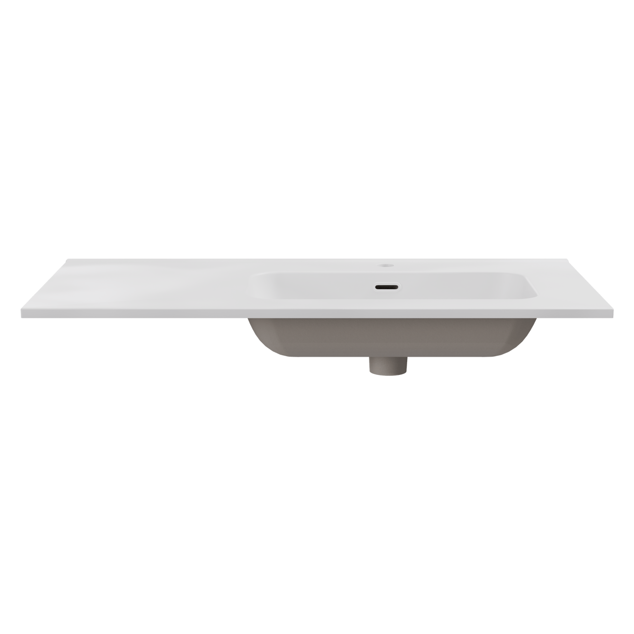 Balmani Nostra asymmetrisch rechtse wastafel porselein mat wit 100 x 46 cm