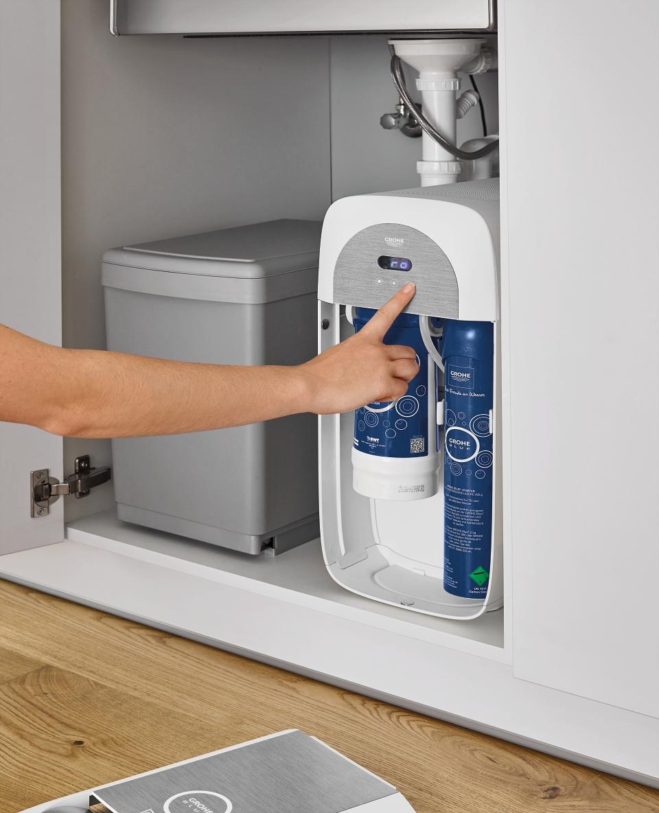 Grohe Blue Home keukenkraan met uittrekbare handdouche glanzend chroom
