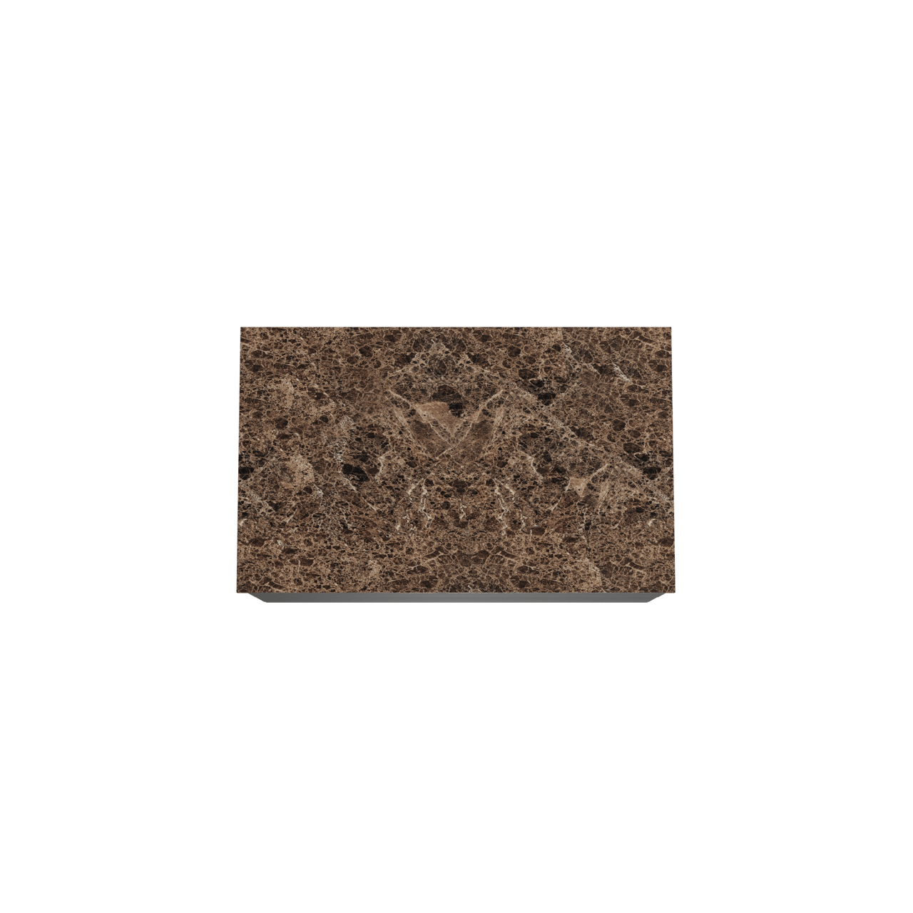 Balmani Mitra zwevend badkamermeubel 90 x 55 cm mat zwart met Stretto enkel tablet in marmer dark emperador