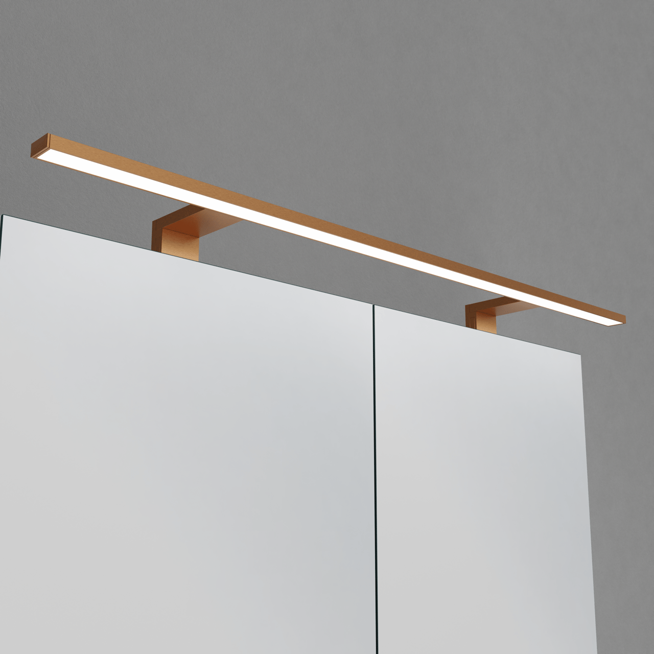 Luca Varess Cubico LED Beleuchtung 80 cm Brushed RoseGold