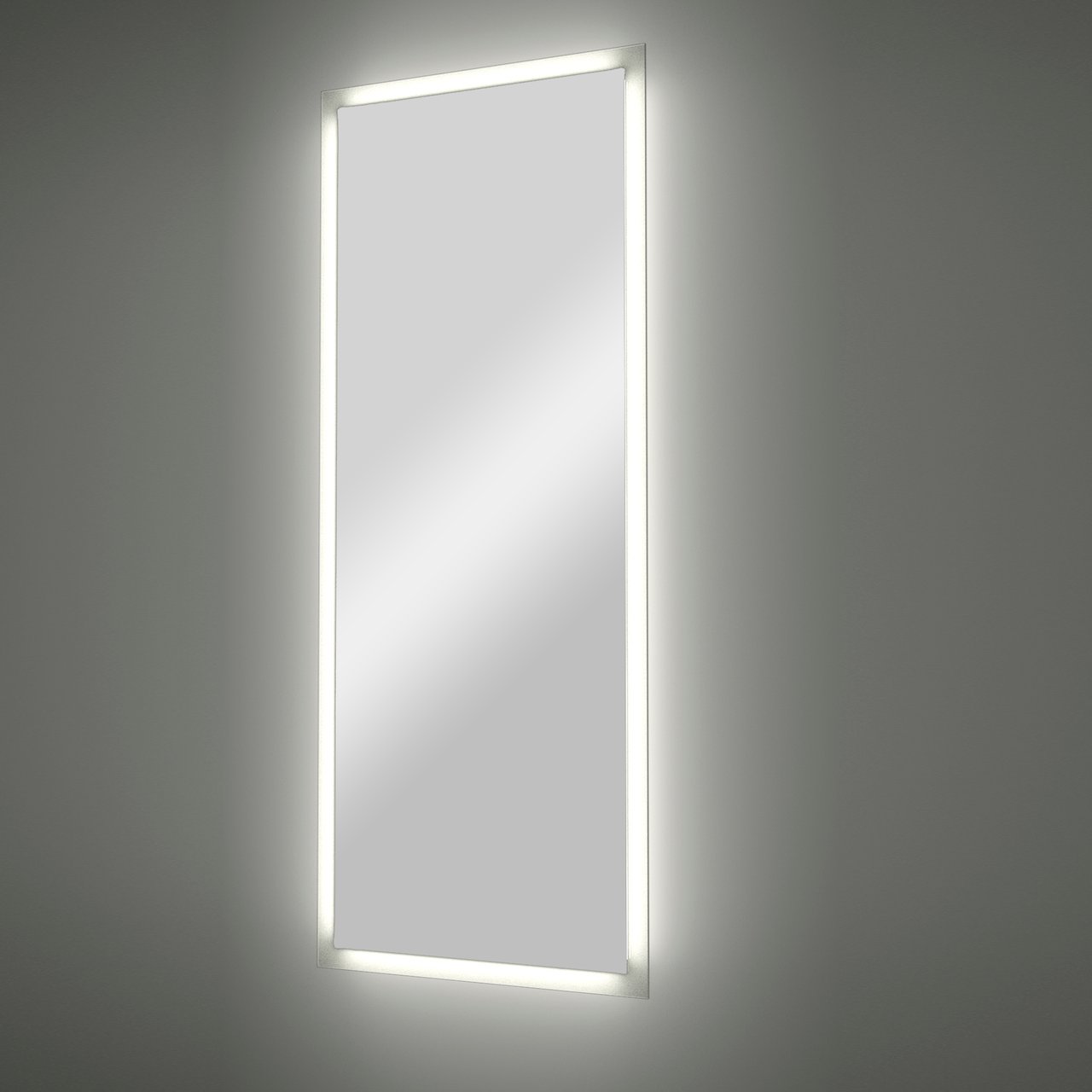 Balmani Vizio rechthoekig badkamerspiegel 50 x 125 cm met spiegelverlichting en anti-damp
