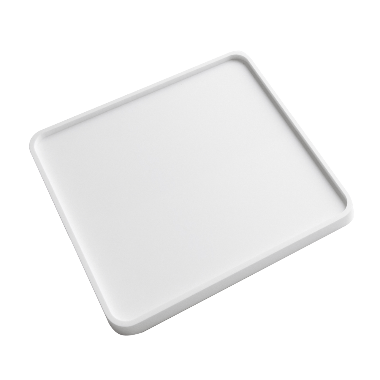 Balmani Testa plateau à cosmétiques blanc Solid Surface 25 x 25 cm