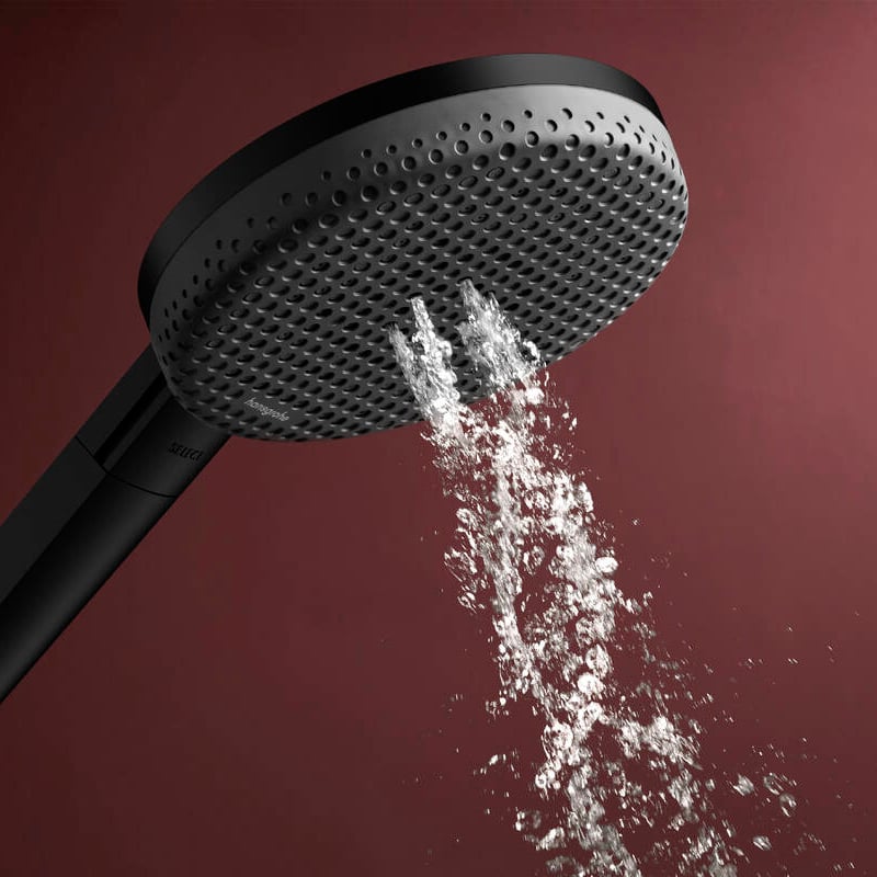 Hansgrohe Raindance Alive Select S 125 Handdoucheset 3 straalsoorten Mat Zwart