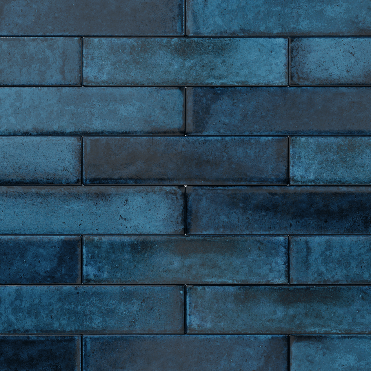 Carruzo Volcan keramische wandtegels 32 stuks 6x25cm Azul