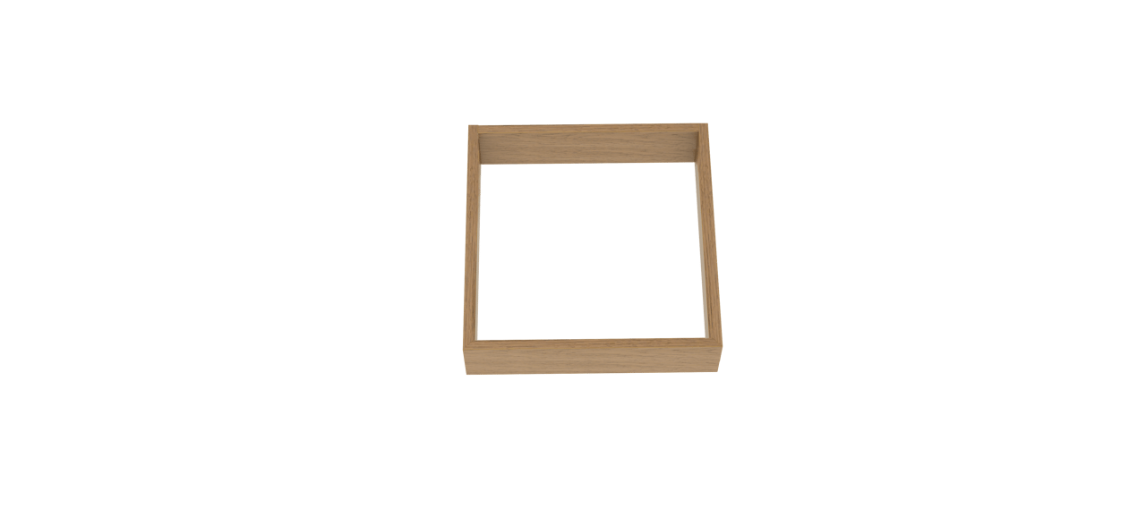 Balmani Legno sokkel voor badkamerkast verweerde eik 45 x 35 cm
