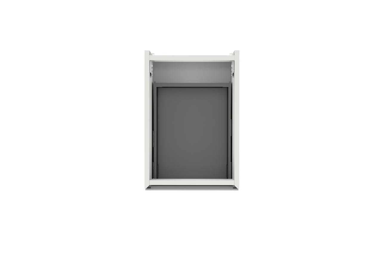 Storke Edge hängender Waschbeckenunterschrank: 35 x 52 cm, Weiß matt, 1 Schublade