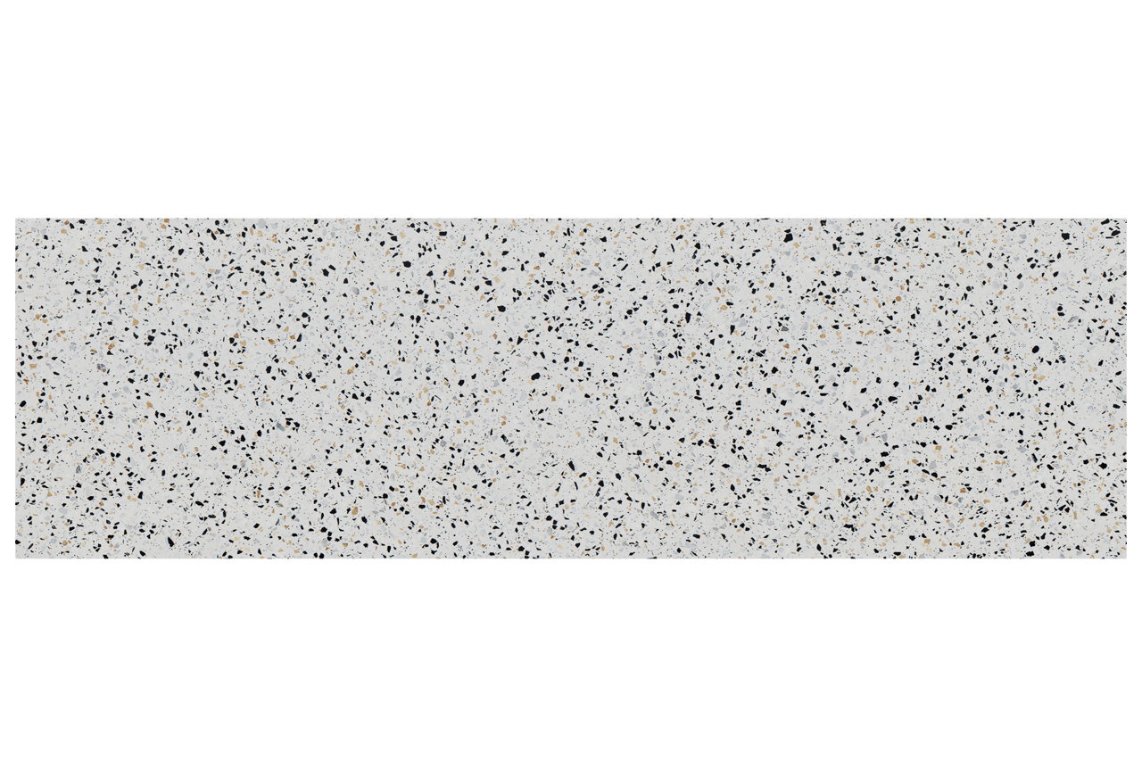 Balmani Stretto enkel of dubbel tablet Bianco Nero terrazzo 180 x 55 cm