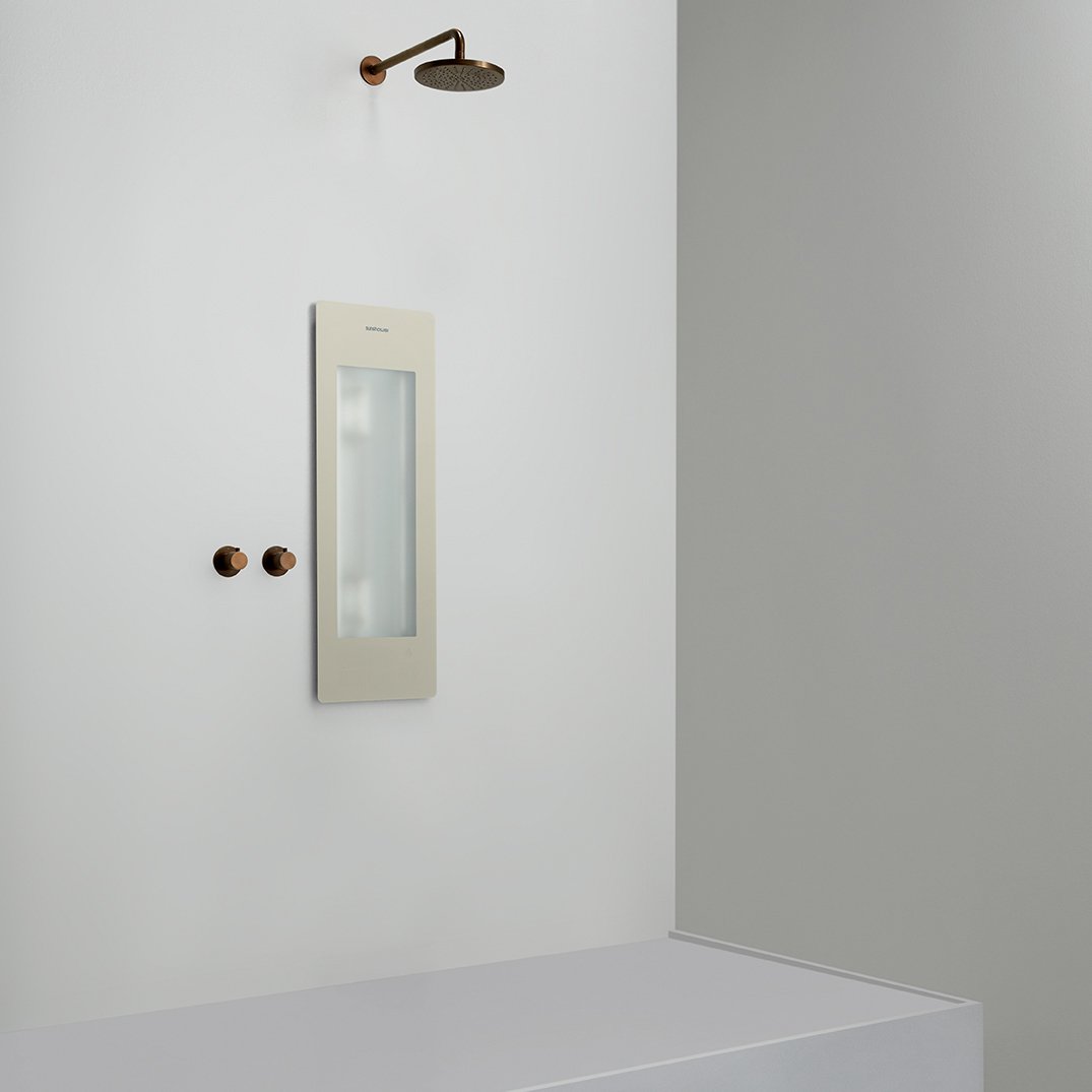 Sunshower One S Infrarot Unterputz sand white