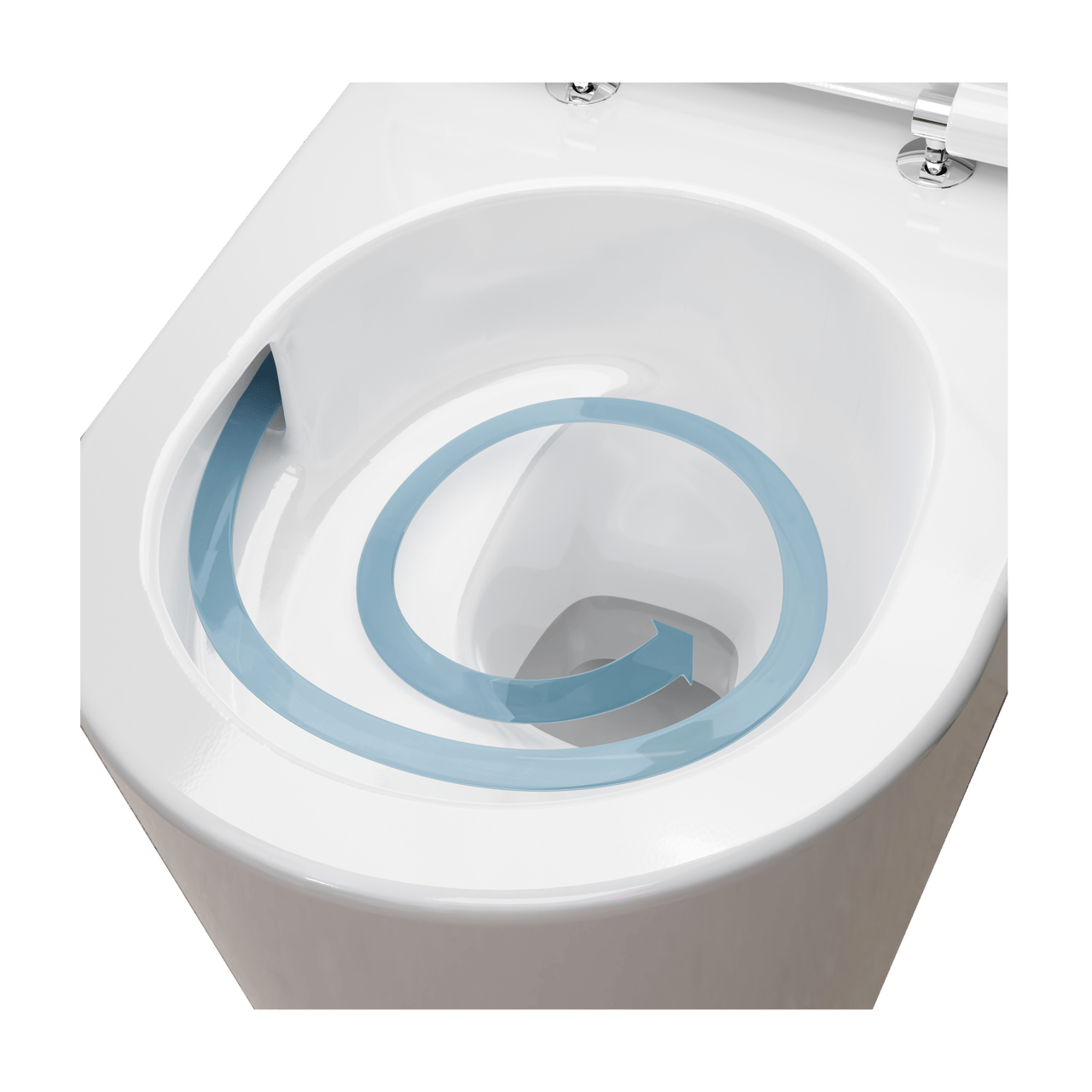 Hansgrohe Elupura S hangend toilet Hoogglans Wit randloos