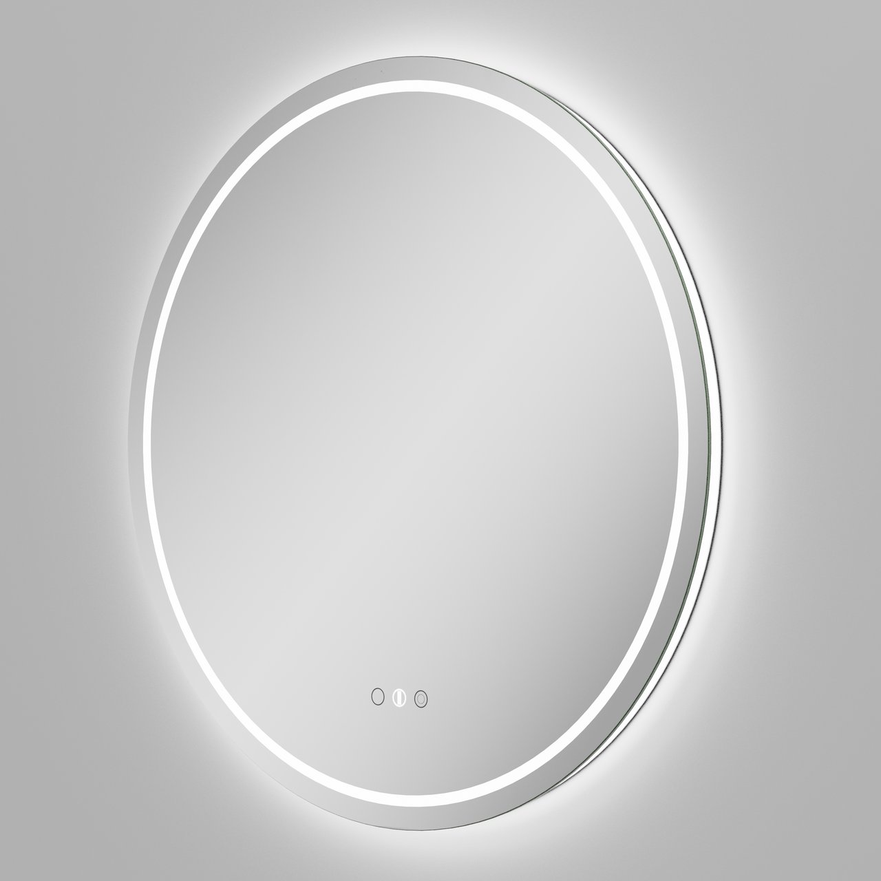 Balmani Ghost Touch rond badkamerspiegel Ø 70 cm met spiegelverlichting en anti-damp