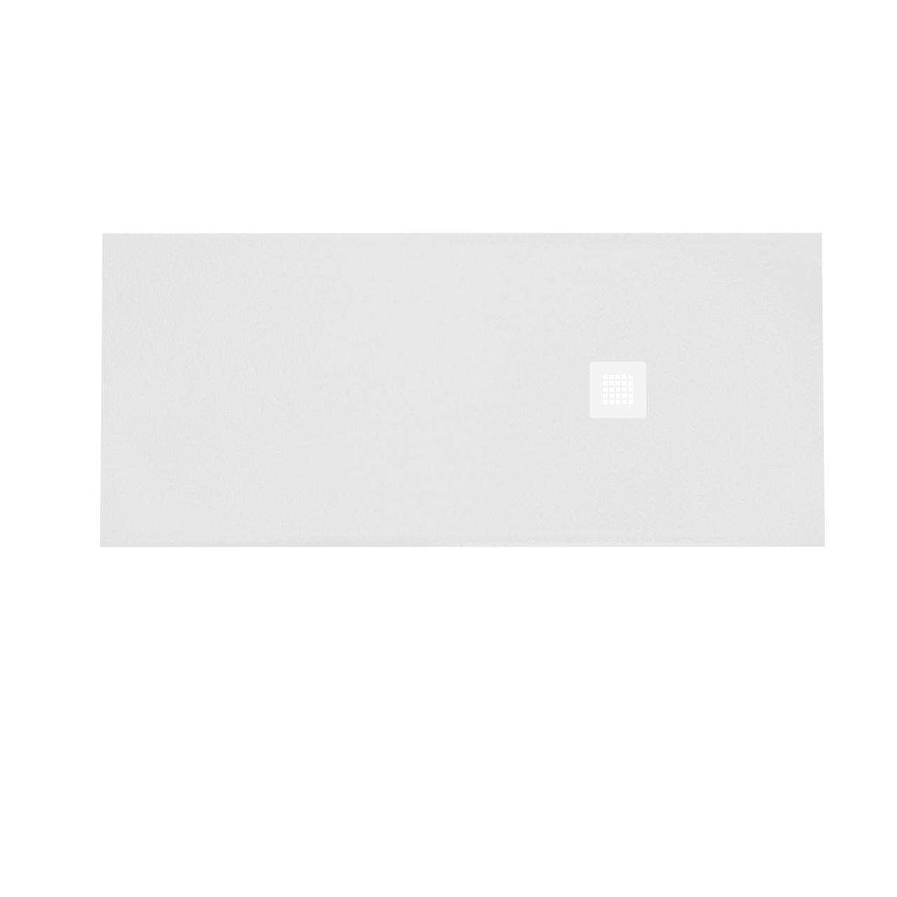 Balmani Vega receveur de douche 160 x 70 cm marbre composite blanc mat structure en ardoise