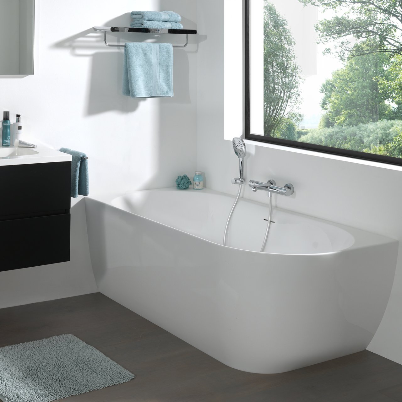 Blaufoss Onos robinet baignoire thermostatique chrome brillant