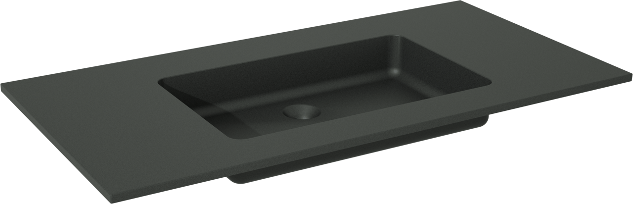 Storke Scuro Einzelwaschtisch, Quarz matt, 105 x 52 cm