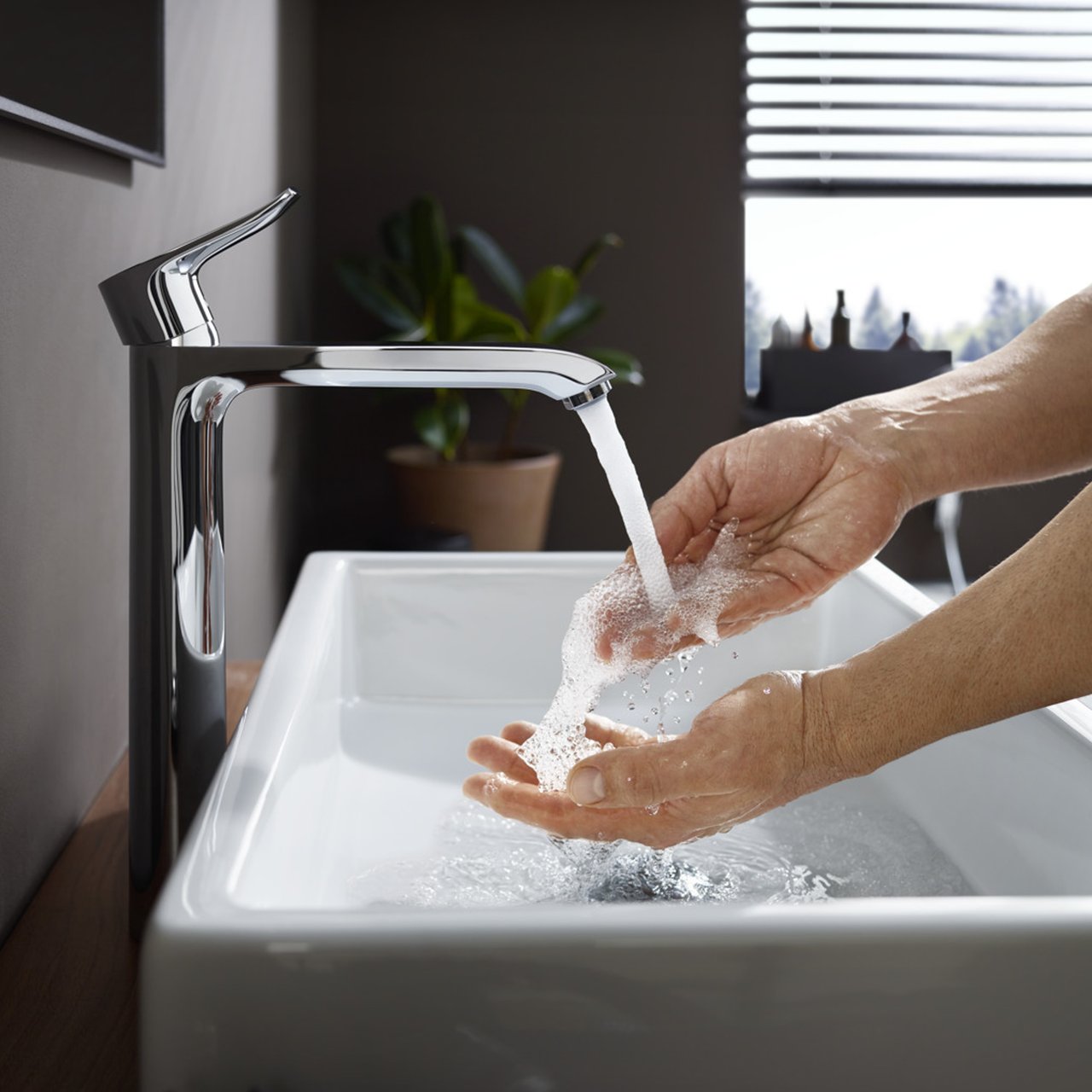 Hansgrohe Metris 260 verhoogde wastafelkraan Chroom