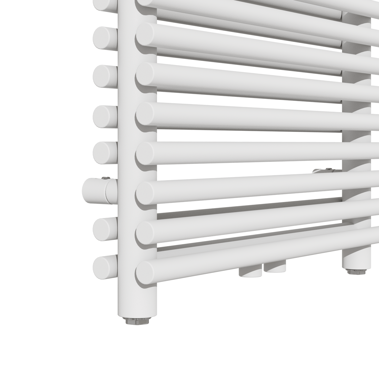 Vipera Alegria sèche-serviettes Doublé 50 x 100 cm chauffage électrique blanc mat raccordement latéral et central possible 800W, résistance incluse