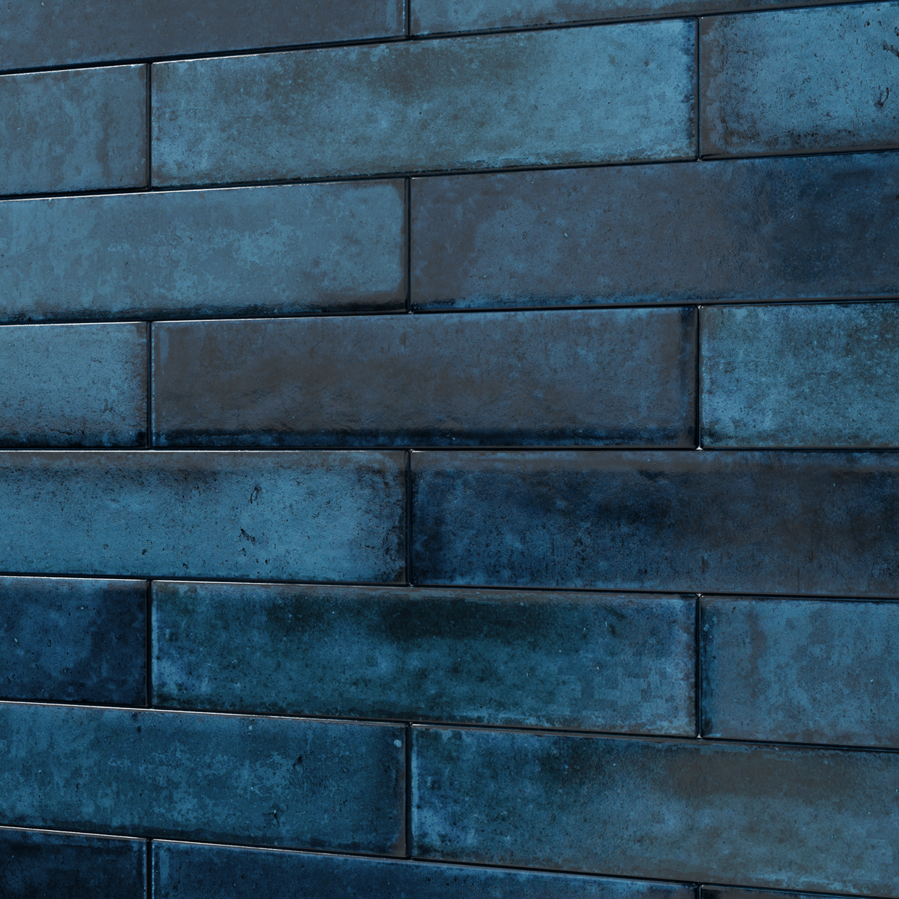 Carruzo Volcan keramische wandtegels 32 stuks 6x25cm Azul