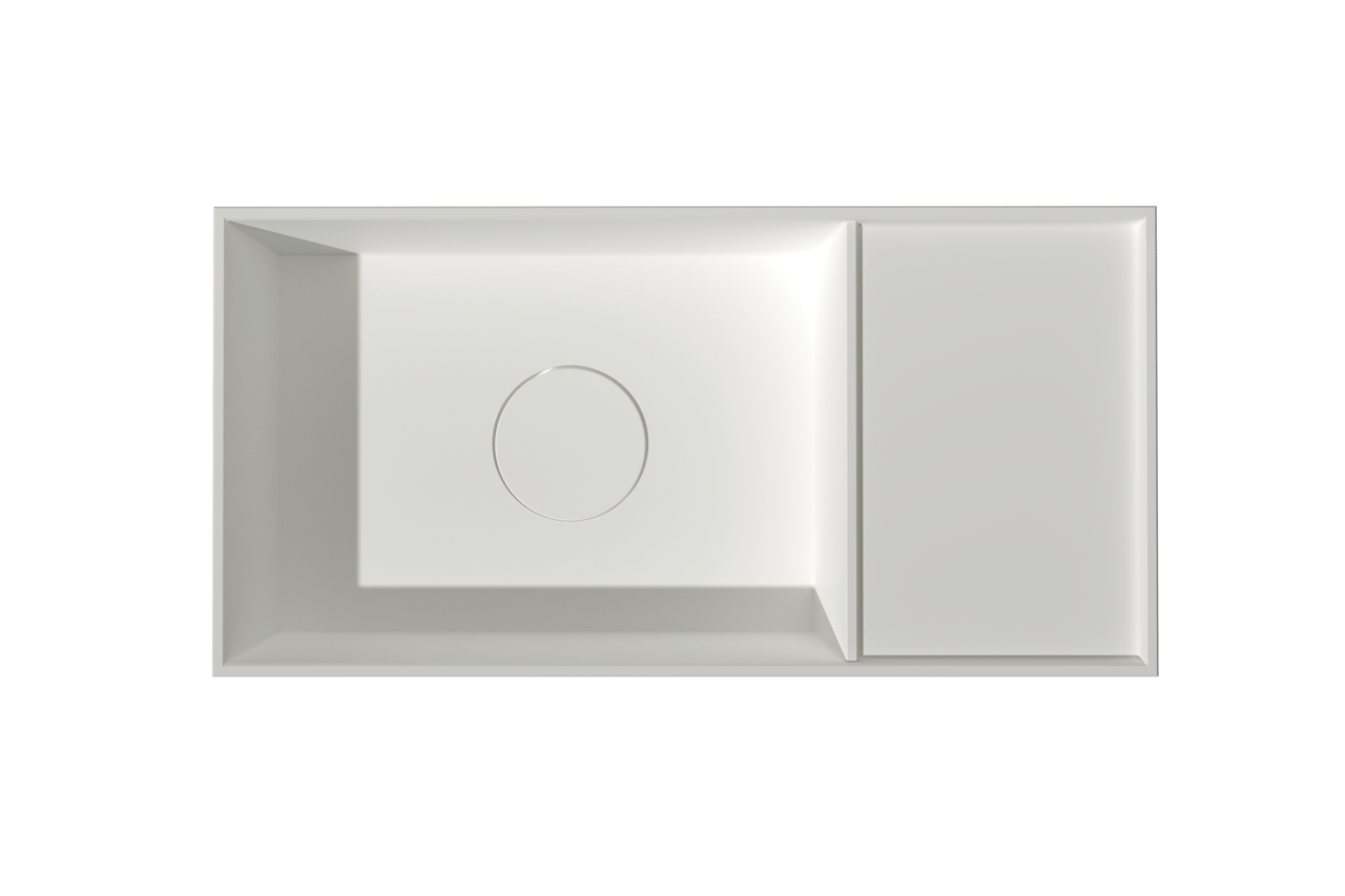 Balmani Loop lave-mains 42 x 21 cm Solid Surface mat