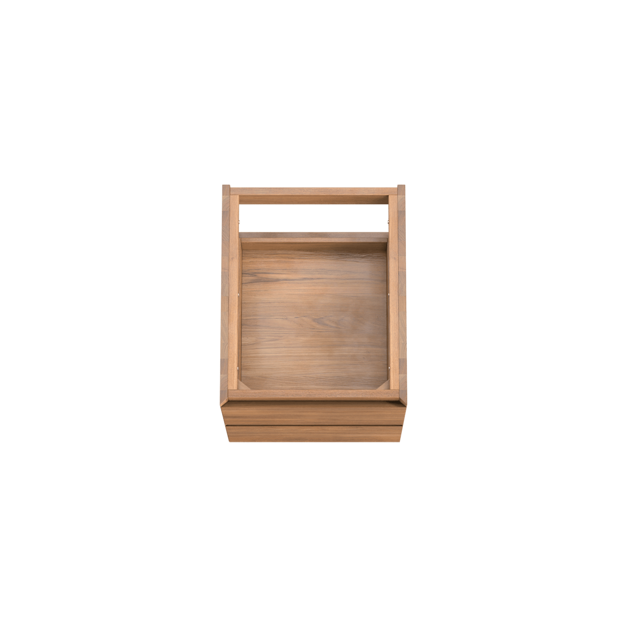 Balmani Mitra zwevende wastafelonderkast 45 x 55 cm teak 2 lades